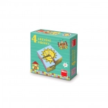 Dino drvene kocke za najmlađe 4 kom