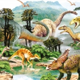 dino puzzle život dinosaura 100 xl dijelova