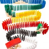 Drvena domino rally SMALL FOOT – kreativni set od 490 dijelova