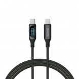 USB‑C kabel s zaslonom 100 W Savio