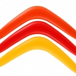 Plastični bumerang 28 cm – 3 boje