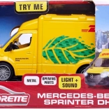 Metalni model dostavnog vozila MERCEDES-BENZ DHL Majorette Grand 12,5 cm sa svjetlima i zvukovima