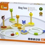 VIGA drvena igra bacanje prstenova na životinje