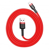 Punjač i podatkovni kabel Baseus USB‑Lightning, 0,5 m, 2,4 A, crveni